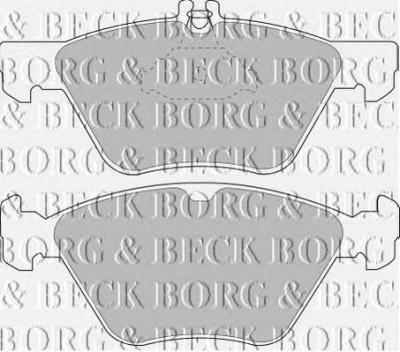BORG & BECK bbp1393 -  Комплект тормозных колодок, дисковый тормоз